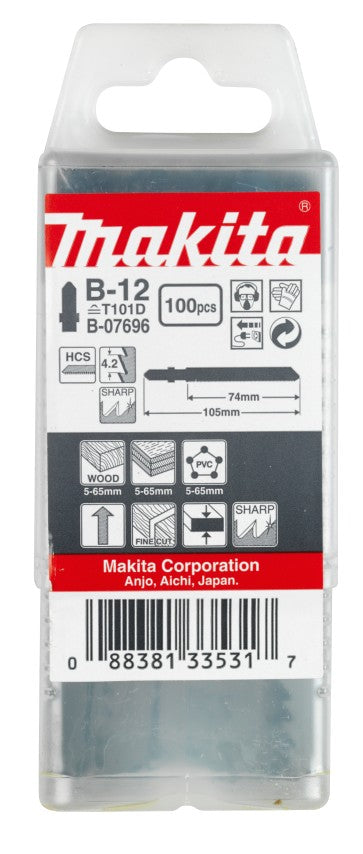 Makita accessoires decoupeerzaagblad b12 - t101d | 100 stuks - b-07696