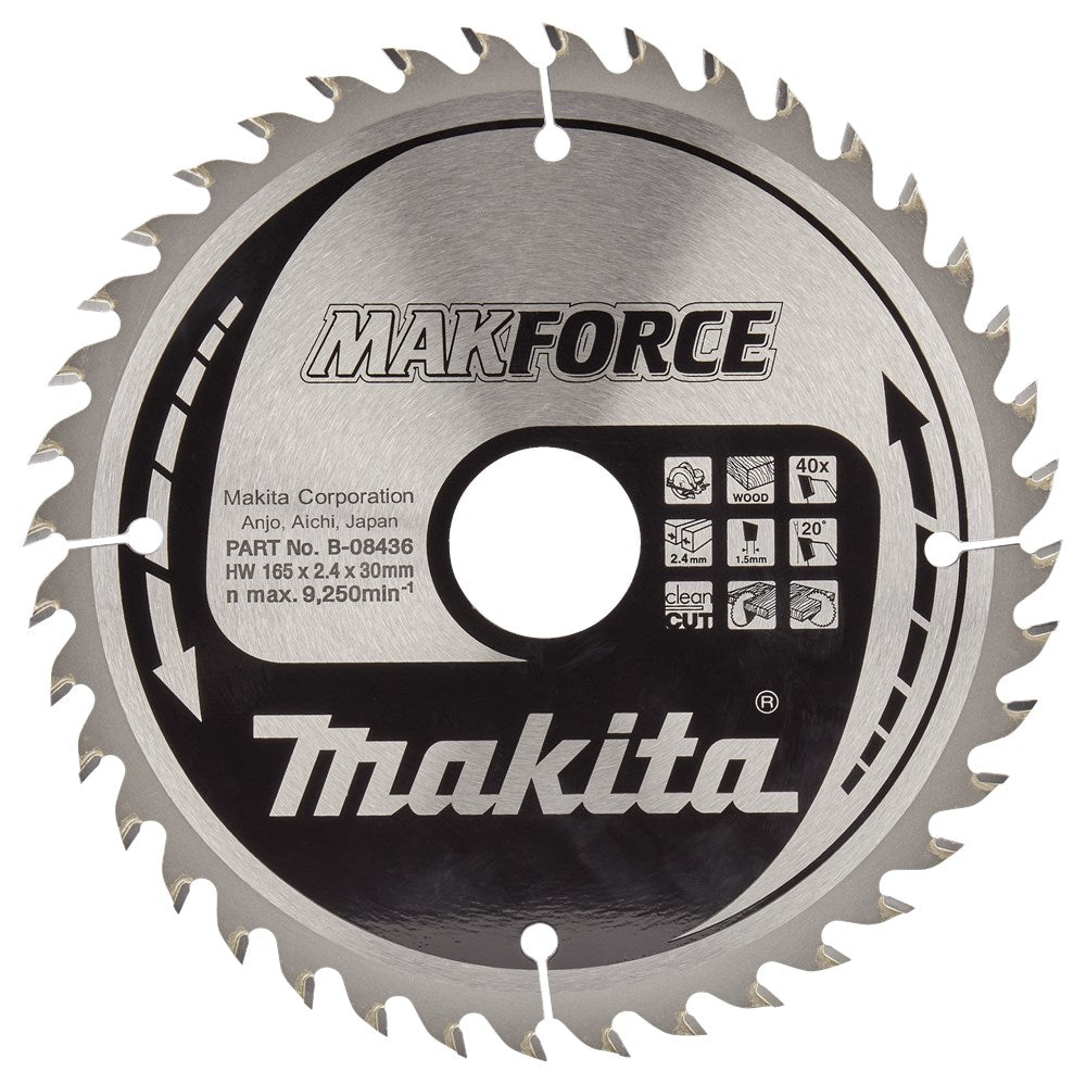 Makita accessoires zaagb hout 165x30x40t 20g - b-08436 - b-08436