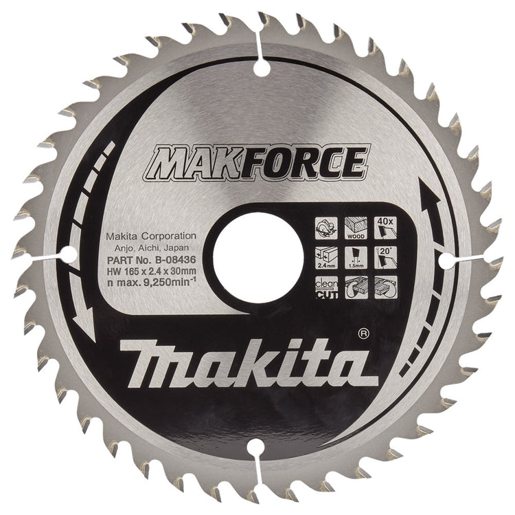 Makita accessoires zaagb hout 165x30x40t 20g - b-08436 - b-08436