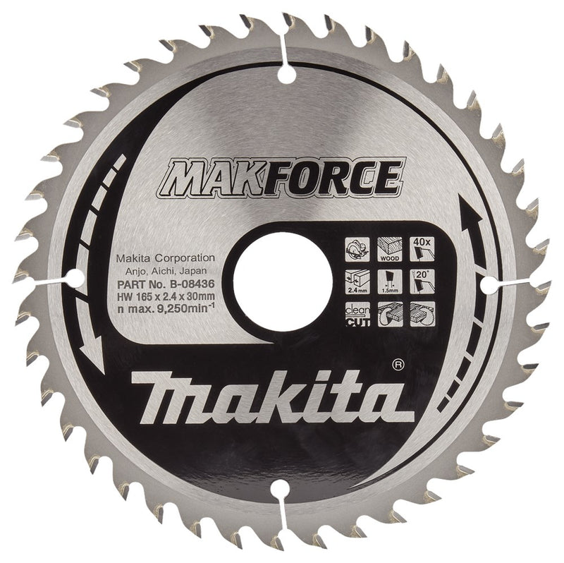 Makita accessoires zaagb hout 165x30x40t 20g - b-08436 - b-08436