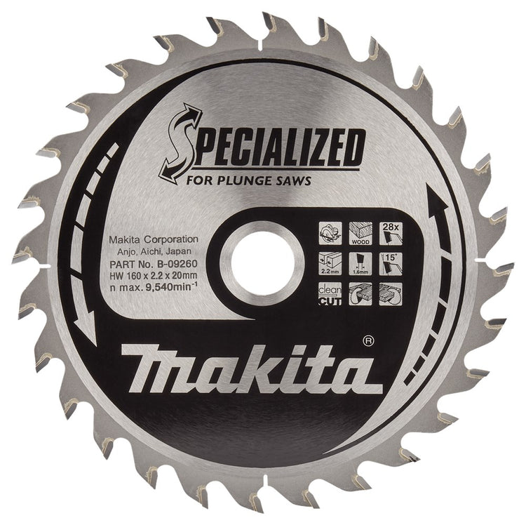 Makita zaagb hout 160x20x28t 23g - b-09260