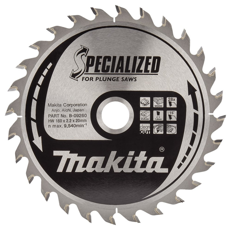 Makita zaagb hout 160x20x28t 23g - b-09260