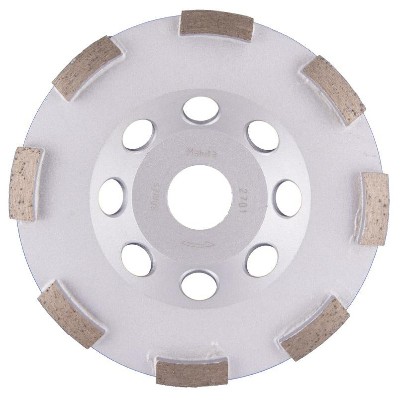 Makita diamanten schild voor het slijpen van beton 125x22,23mm enkel beton dik