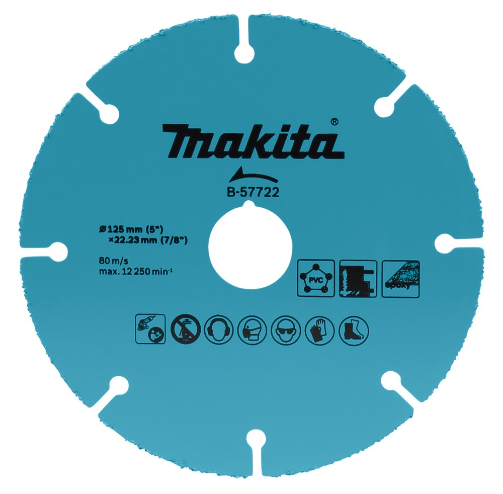 Makita accessoires doorslijpschijf 125x1.0 multi hm - b-57722 - b-57722