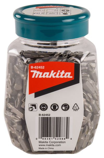 Makita accessoires schroefbit ph2x25mm pot 250st - b-62452 - b-62452