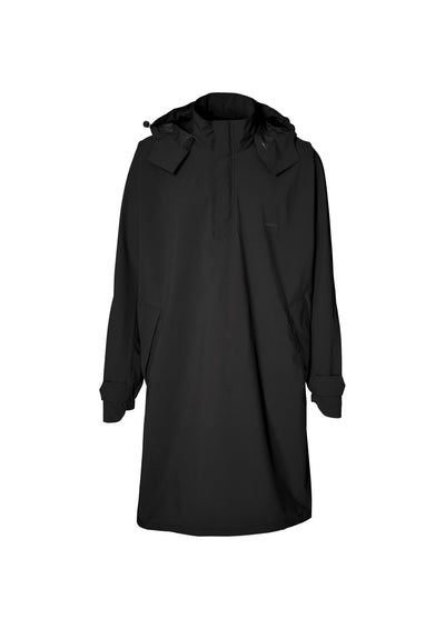Basil poncho mosse unisex jet black m l