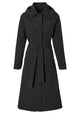 Basil trenchcoat mosse dames jet black m