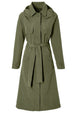 Basil trenchcoat mosse dames olive green xxl