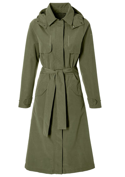 Basil trenchcoat mosse dames olive green xl