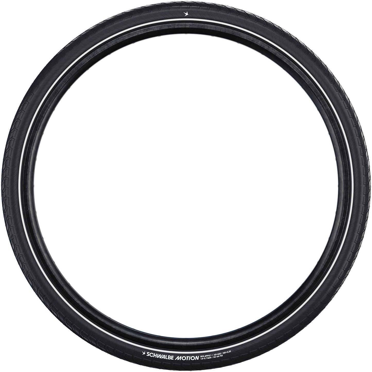 Schwalbe benelux b.v. schwalbe draadband motion big apple 50-406 +r zwart