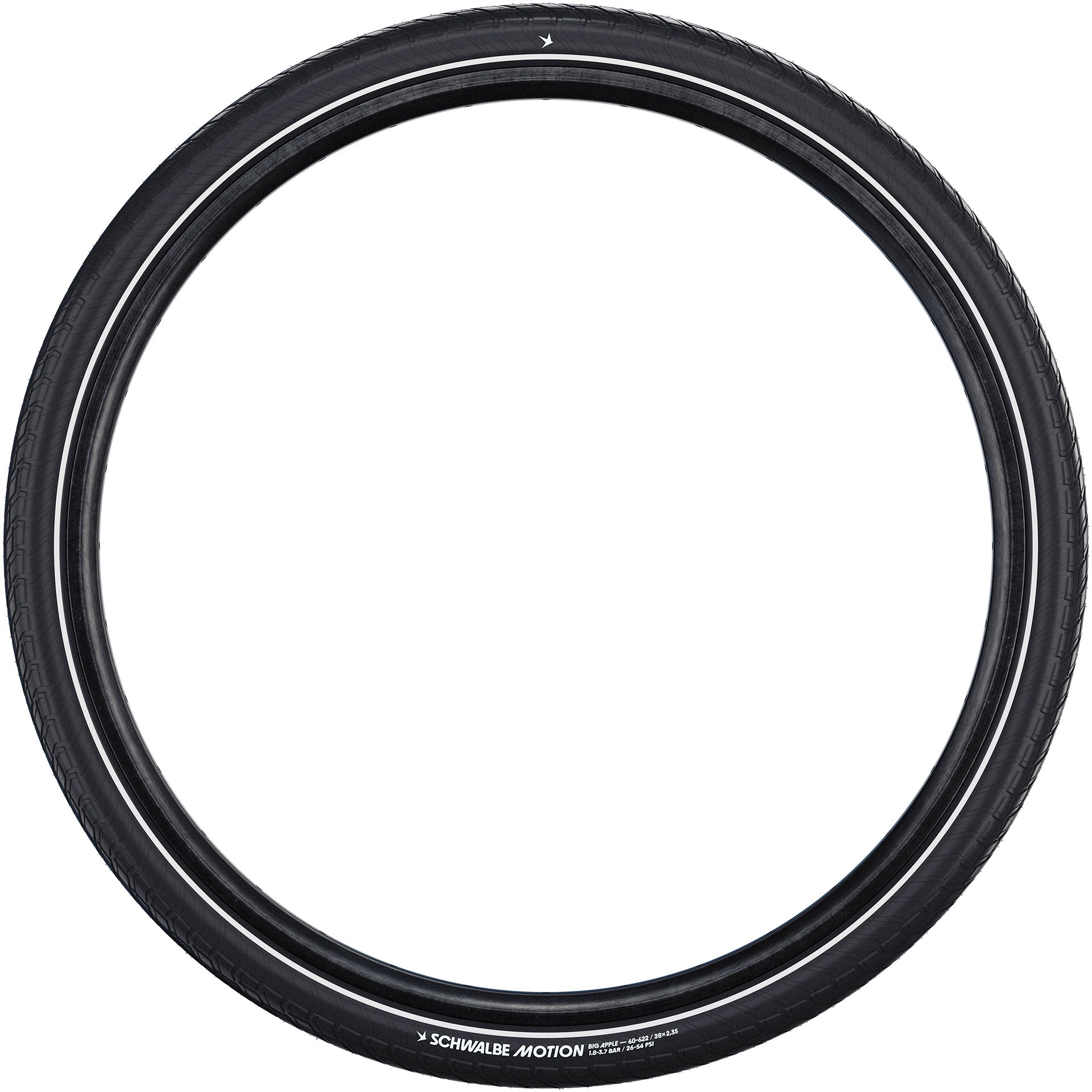 Schwalbe draadband motion big apple 50-355 +r zwart