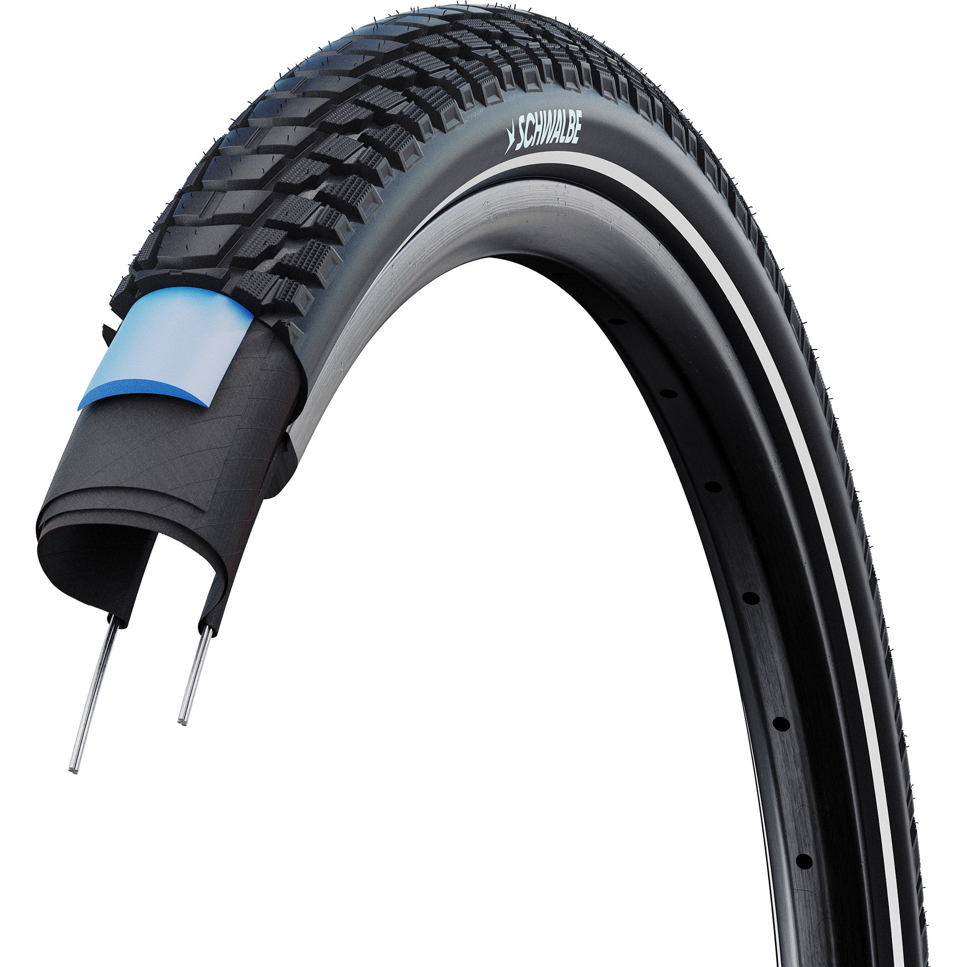 Schwalbe draadband marathon plus tour perf 55-622 +r zwart