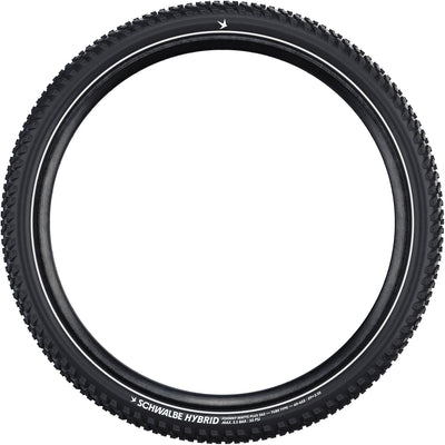 Schwalbe vouwband johnny watts plus hybrid 365 60-584 +r zwart