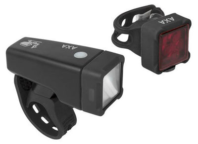 Axa niteline t4-r elastiek led usb oplaadbaar set