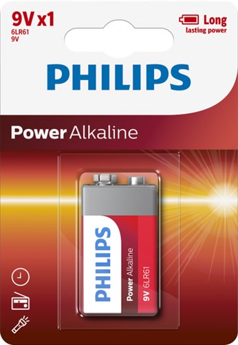 Philips 9v batterij power alkaline