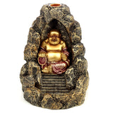 Chinese lachende boeddha backflow wierookhouder - afbeelding 1