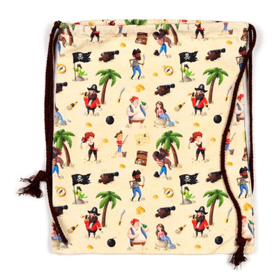 Jolly rogers piraat canvas trekkoord rugtas
