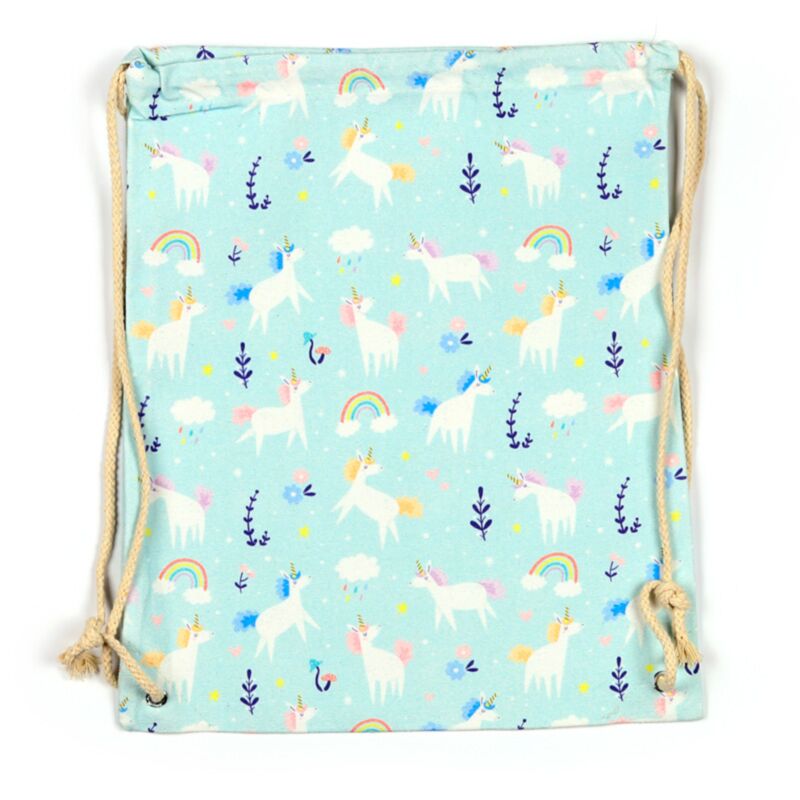 Unicorn magic canvas trekkoord rugtas