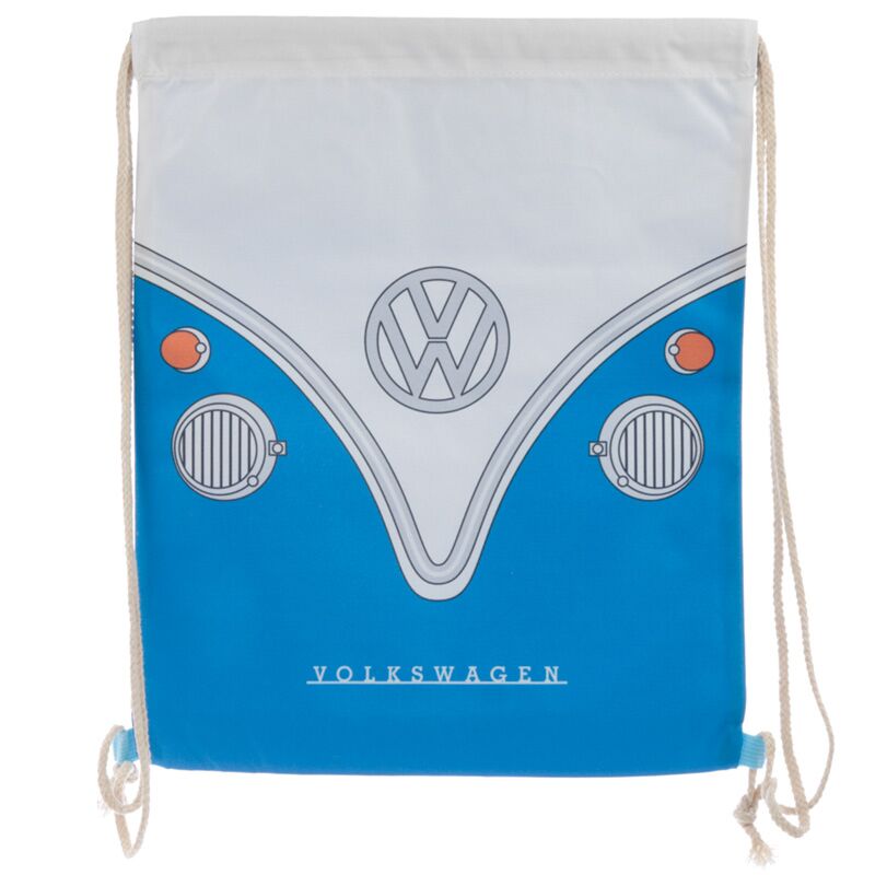 Vw busje t1 blauw trekkoord rugzak