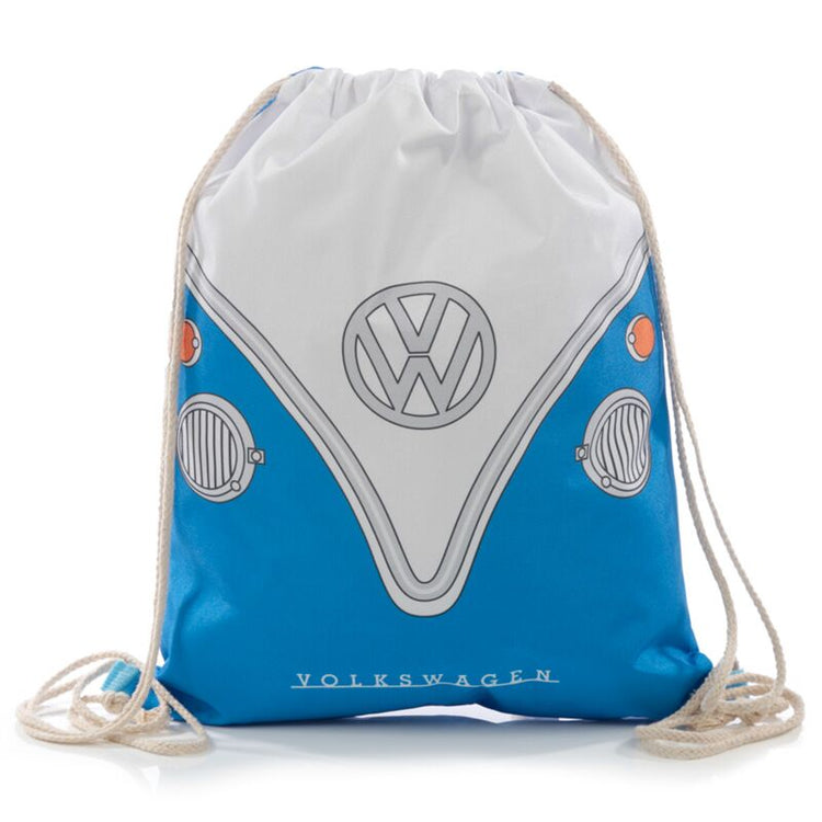 Vw busje t1 blauw trekkoord rugzak