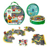 Barbo toys grote wegen puzzel koffer - maak je eigen wegen (5846)