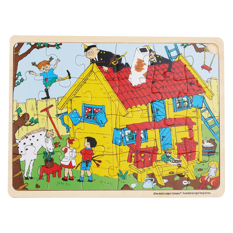Barbo toys pippi houten ingelijste puzzel - fsc (8602)