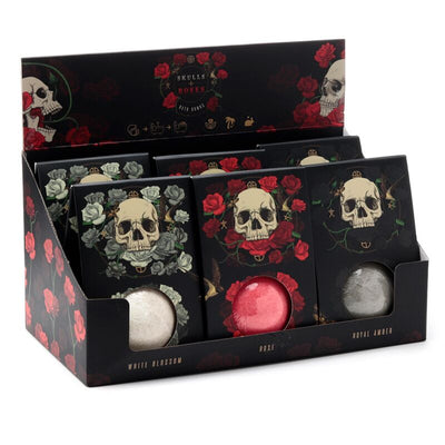 Bruisbal gift box - schedel rozen