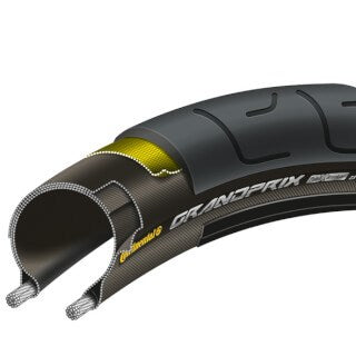 Continental Grand Prix - Racefietsband 700x23C - Draadband - Zwart