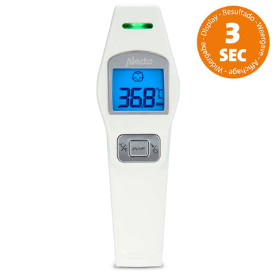 Alecto bc-37 voorhoofdthermometer infrarood wit - bc-37