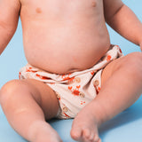 Crabby | rood beige wasbare zwemluier - afbeelding 2
