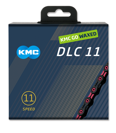 Kmc ketting dlc11 black pink 118s waxed