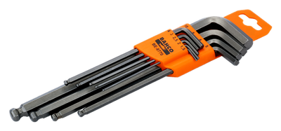 Bahco inbussleutelset lang+kogelkop