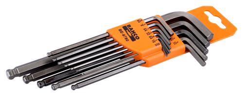 Bahco inbussleutelset lang+kogelkop inch