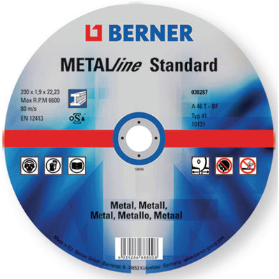 Cema berner slijpschijf metalline standard plat 115x1,0x22,23mm