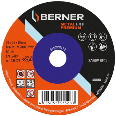 Cema berner slijpschijf metalline premium 76mm (25st)