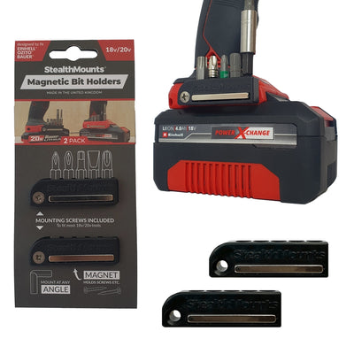 Stealthmounts bithouder voor ozito einhell bauer | zwart | 2 stuks - bh-eob-blk-2