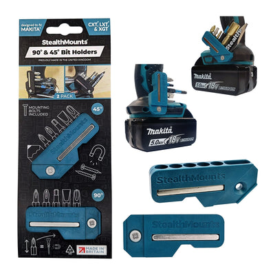 Stealthmounts 4590 bithouder voor makita | blauw | 2 stuks - bh-mk-4590-blu