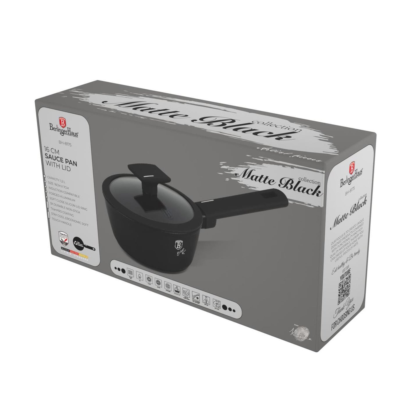 Berlingerhaus sauspan met deksel 16cm