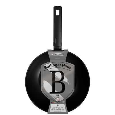 Berlingerhaus wokpan mat zwart 28cm