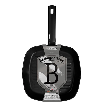 Berlingerhaus grillpan mat zwart 28cm