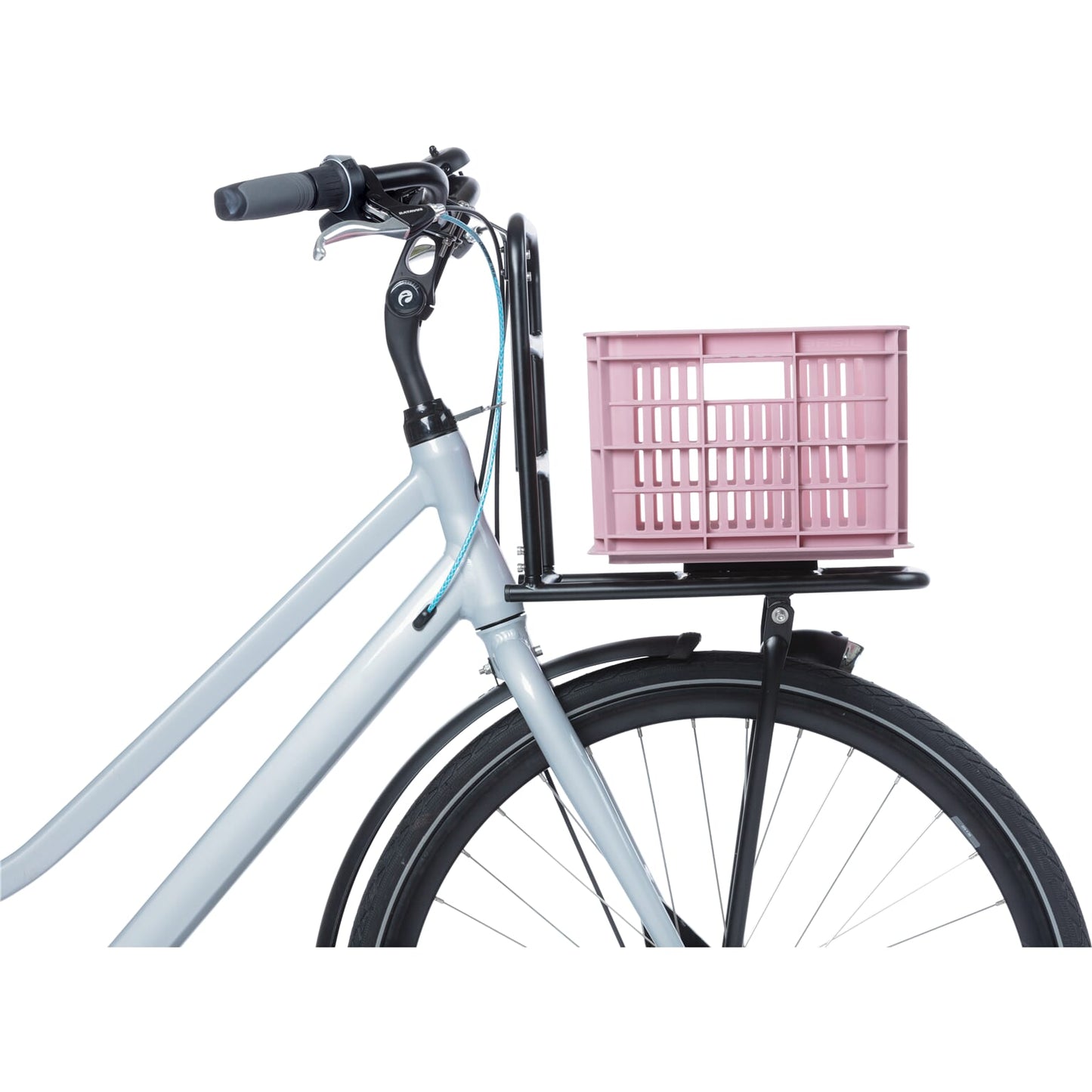 Basil fietskrat S - klein - 17.5 liter - roze