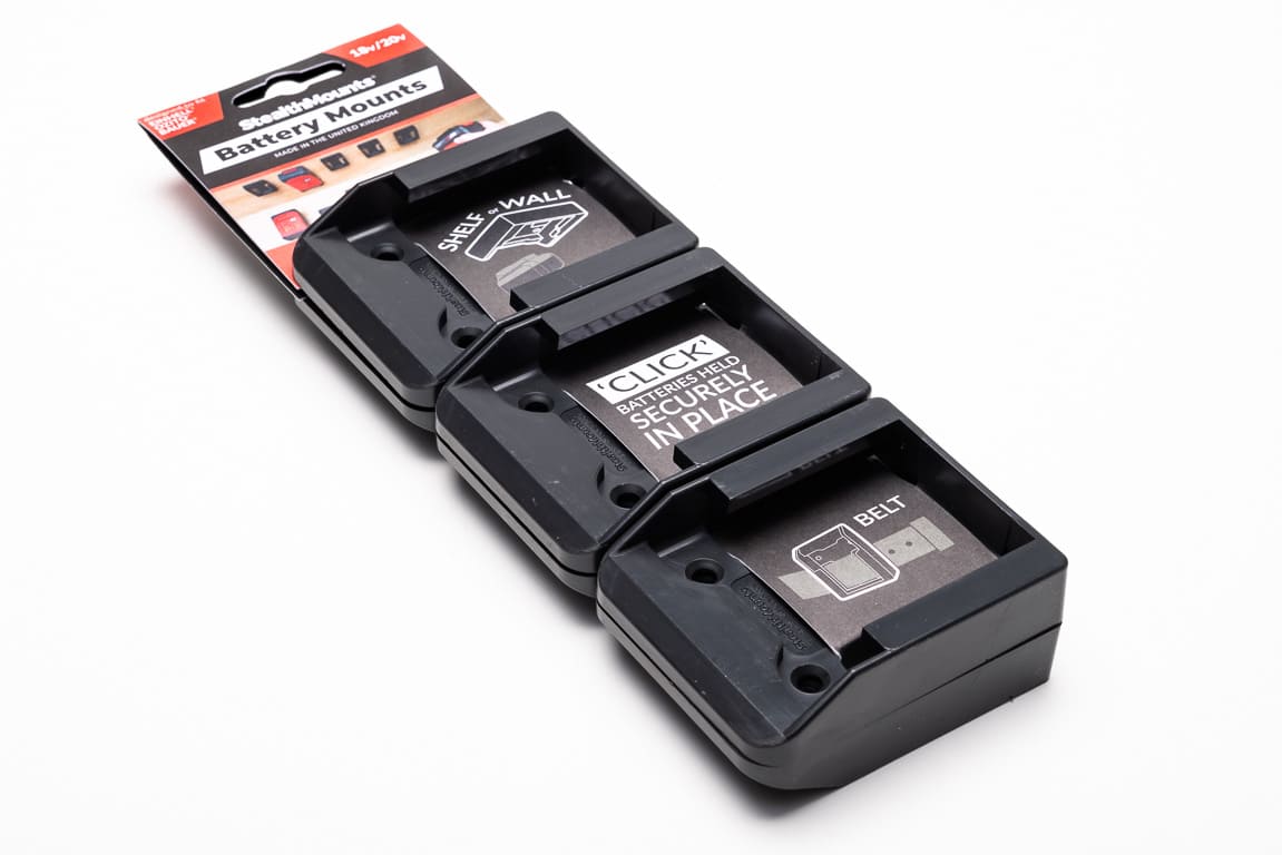 Stealthmounts bm-eo18-blk-6 accuhouders voor ozito einhell 18v | zwart | 6 stuks - bm-eo18-blk-6