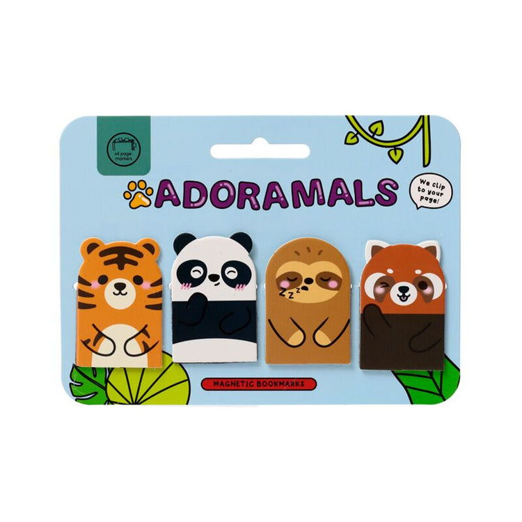 Adoramals wilde dierene dieren magnetische boekenlegger set