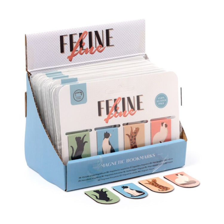 Feline fine katten 2025 magnetische boekenlegger set