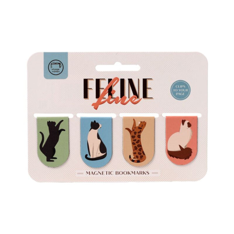 Feline fine katten 2025 magnetische boekenlegger set