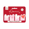 Amore hart magnetische boekenlegger set