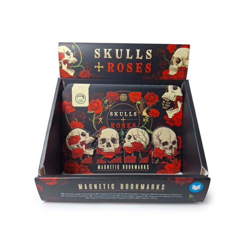 Schedels rozen magnetische boekenlegger set