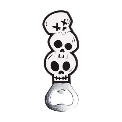 Spooky schedels pvc flesopener