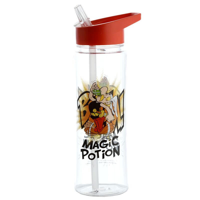 Asterix toverdrank ecozen waterfles 550ml flip straw