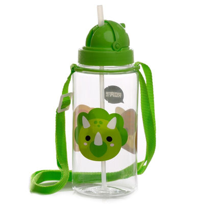 Cutiemals dinosaurus duurzame bpa-vrij 450ml kinder waterfles rietje